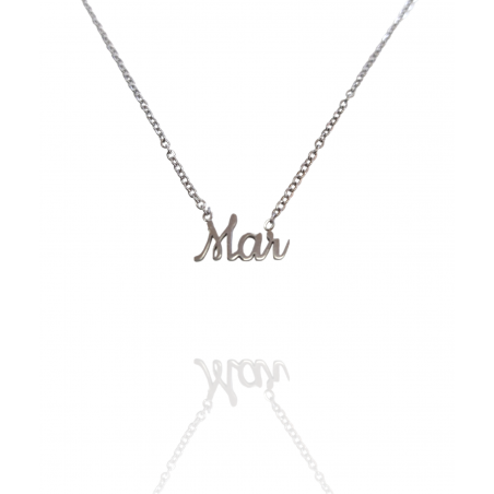 Collar con nombre de Mar en Acero Hipoalergénico 316l