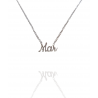 Collar con nombre de Mar en Acero Hipoalergénico 316l