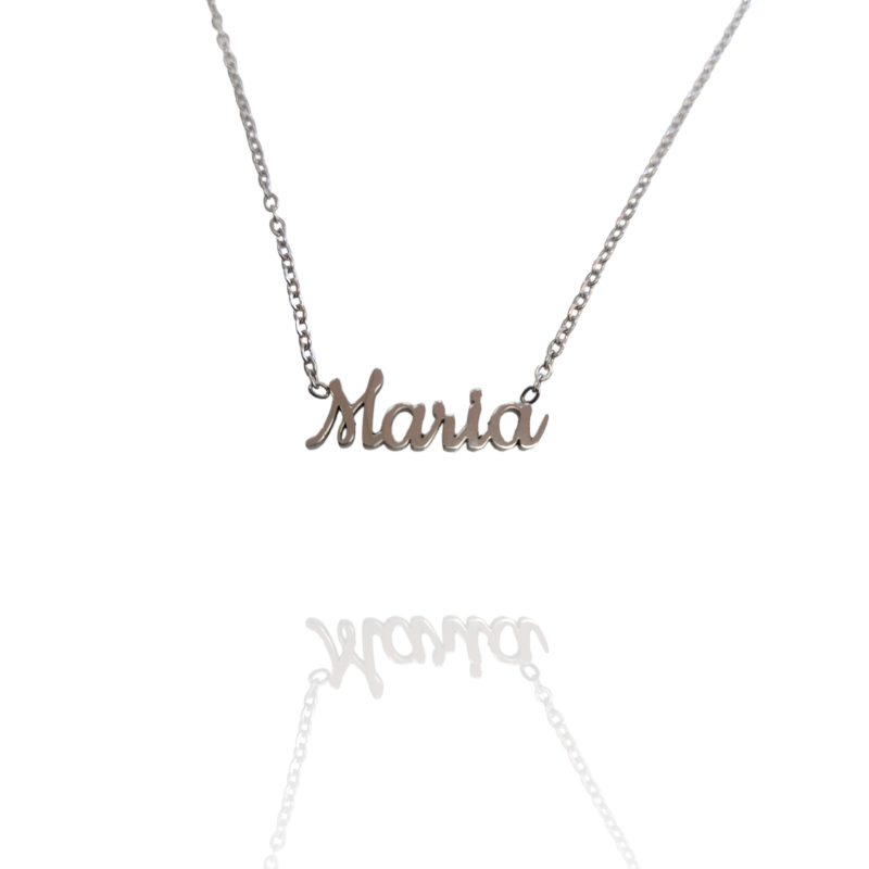 Collar con nombre de María en Acero Hipoalergénico 316l