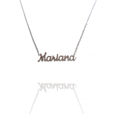 Collar con nombre de Mariana en Acero Hipoalergénico 316l
