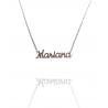 Collar con nombre de Mariana en Acero Hipoalergénico 316l