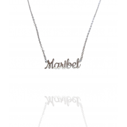 Collar con nombre de Maribel en Acero Hipoalergénico 316l
