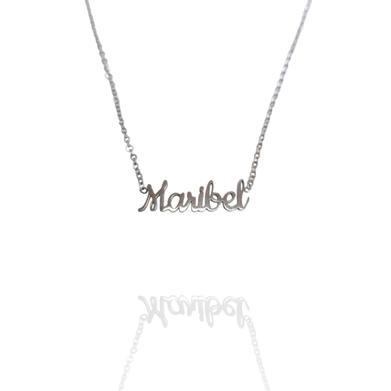 Collar con nombre de Maribel en Acero Hipoalergénico 316l