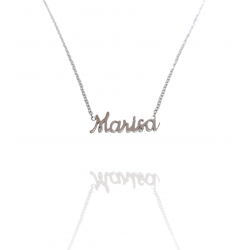 Collar con nombre de Marisa en Acero Hipoalergénico 316l