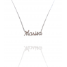 Collar con nombre de Marisa en Acero Hipoalergénico 316l