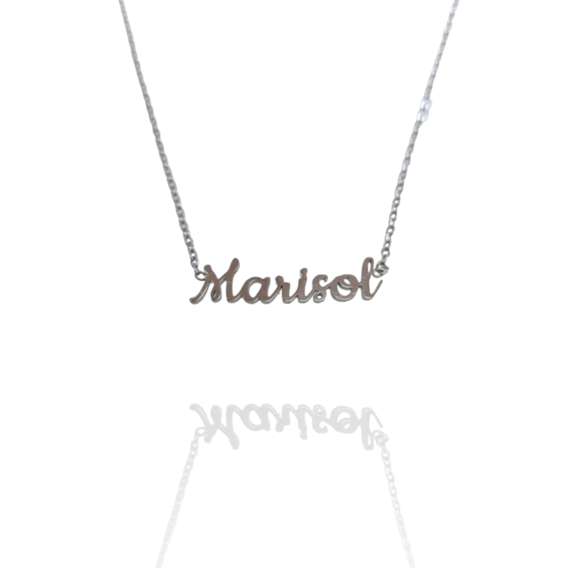 Collar con nombre de Marisol en Acero Hipoalergénico 316l