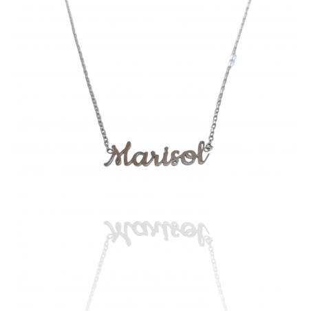 Collar con nombre de Marisol en Acero Hipoalergénico 316l