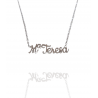 Collar con nombre de MªTeresa en Acero Hipoalergénico 316l