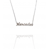 Collar con nombre de Mercedes en Acero Hipoalergénico 316l