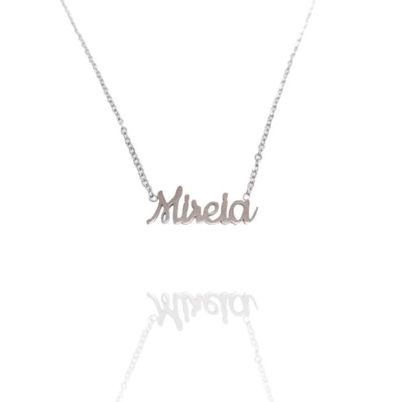 Collar con nombre de Mireia en Acero Hipoalergénico 316l