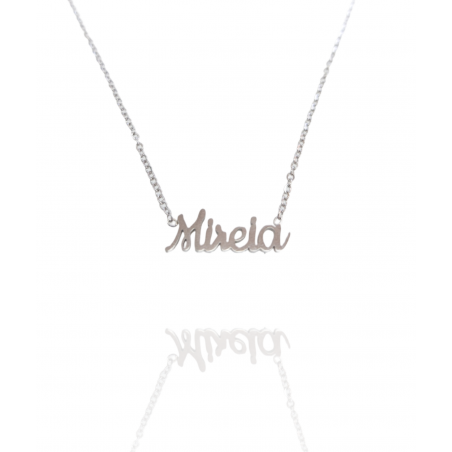 Collar con nombre de Mireia en Acero Hipoalergénico 316l