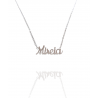 Collar con nombre de Mireia en Acero Hipoalergénico 316l