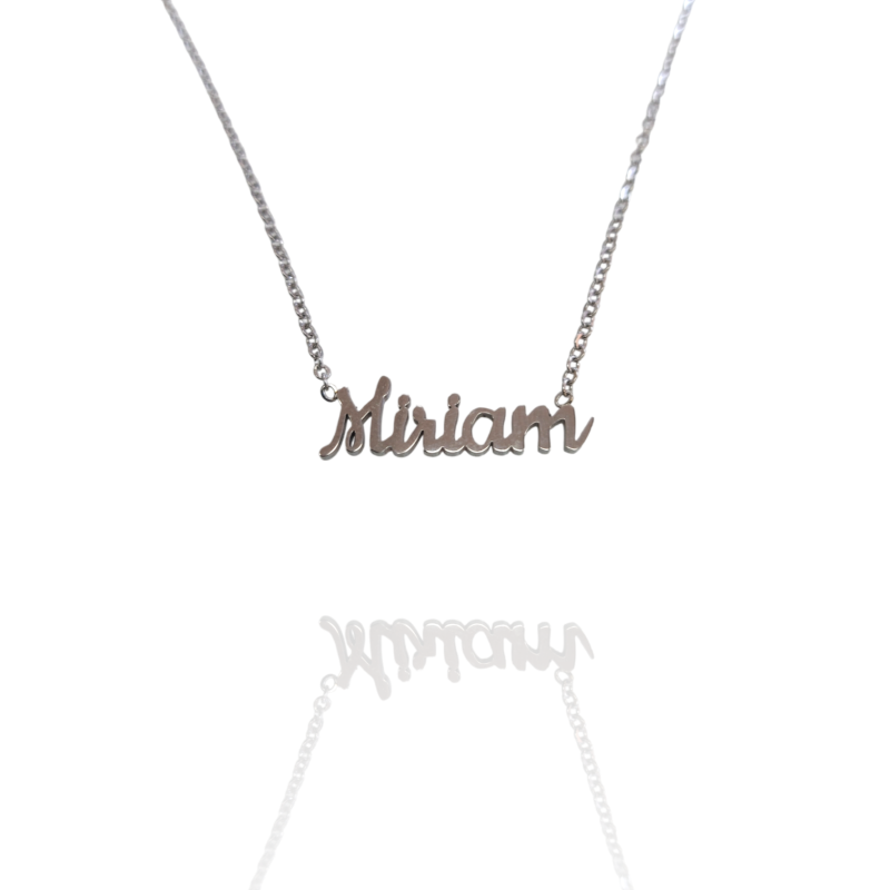 Collar con nombre de Miriam en Acero Hipoalergénico 316l