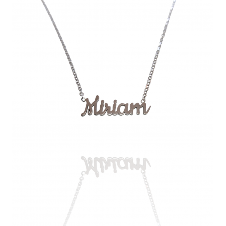 Collar con nombre de Miriam en Acero Hipoalergénico 316l