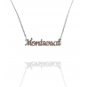 Collar con nombre de Montserrat en Acero Hipoalergénico 316l