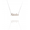 Collar con nombre de Natalia en Acero Hipoalergénico 316l