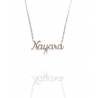 Collar con nombre de Nayara en Acero Hipoalergénico 316l