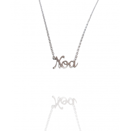 Collar con nombre de Noa en Acero Hipoalergénico 316l
