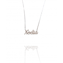 Collar con nombre de Noelia en Acero Hipoalergénico 316l