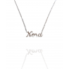 Collar con nombre de Nora en Acero Hipoalergénico 316l
