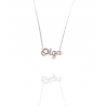 Collar con nombre de Olga en Acero Hipoalergénico 316l