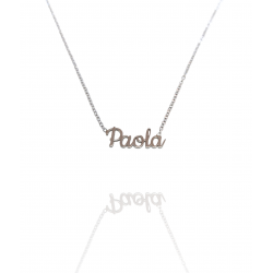 Collar con nombre de Paola en Acero Hipoalergénico 316l