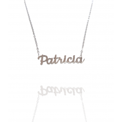 Collar con nombre de Patricia en Acero Hipoalergénico 316l