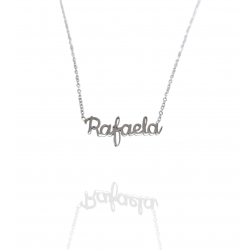Collar con nombre de Rafaela en Acero Hipoalergénico 316l