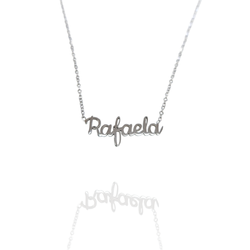 Collar con nombre de Rafaela en Acero Hipoalergénico 316l