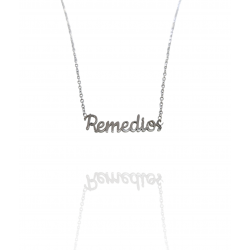 Collar con nombre de Remedios en Acero Hipoalergénico 316l