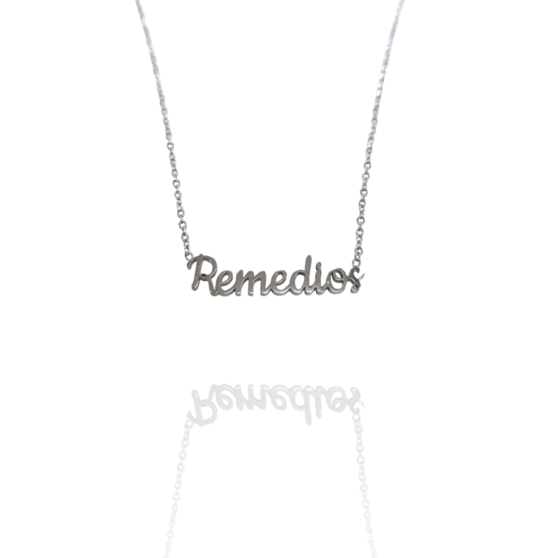 Collar con nombre de Remedios en Acero Hipoalergénico 316l