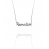 Collar con nombre de Remedios en Acero Hipoalergénico 316l