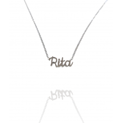 Collar con nombre de Rita en Acero Hipoalergénico 316l