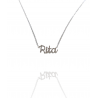 Collar con nombre de Rita en Acero Hipoalergénico 316l