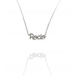 Collar con nombre de Rocío en Acero Hipoalergénico 316l