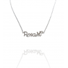 Collar con nombre de RosaMª en Acero Hipoalergénico 316l