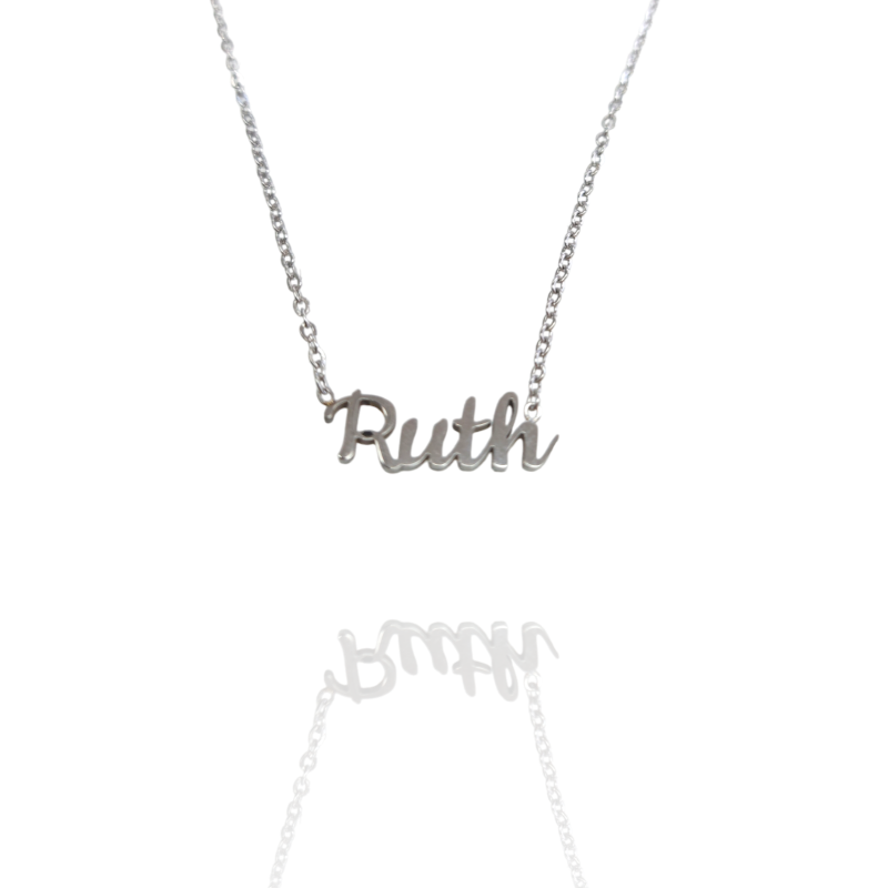 Collar con nombre de Ruth en Acero Hipoalergénico 316l