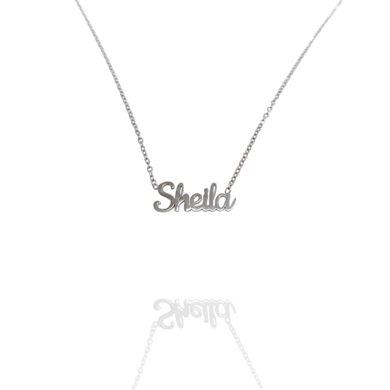 Collar con nombre de Sheila en Acero Hipoalergénico 316l