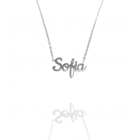 Collar con nombre de Sofía en Acero Hipoalergénico 316l