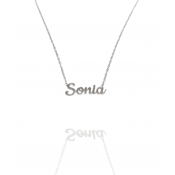 Collar con nombre de Sonia en Acero Hipoalergénico 316l