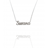 Collar con nombre de Susana en Acero Hipoalergénico 316l