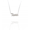 Collar con nombre de Tania en Acero Hipoalergénico 316l