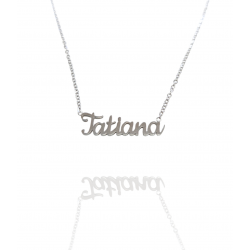 Collar con nombre de Tatiana en Acero Hipoalergénico 316l