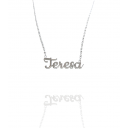 Collar con nombre de Teresa en Acero Hipoalergénico 316l