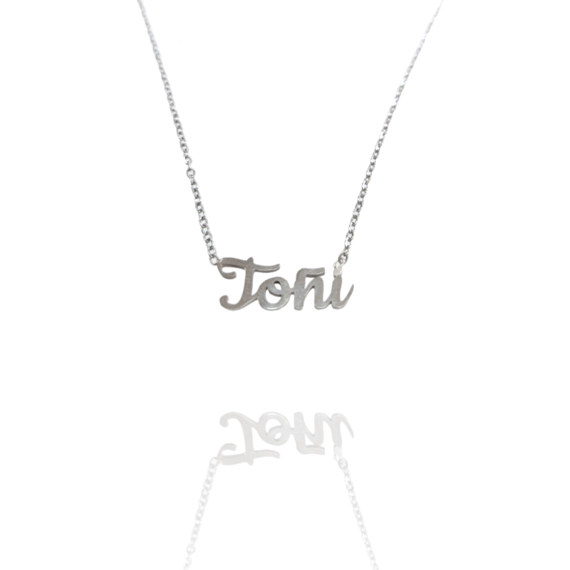 Collar con nombre de Toñi en Acero Hipoalergénico 316l