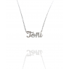 Collar con nombre de Toñi en Acero Hipoalergénico 316l