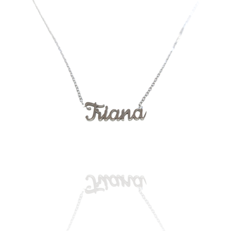 Collar con nombre de Triana en Acero Hipoalergénico 316l