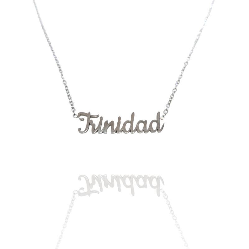 Collar con nombre de Trinidad en Acero Hipoalergénico 316l