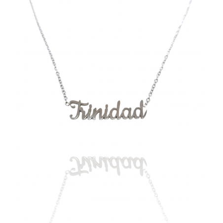 Collar con nombre de Trinidad en Acero Hipoalergénico 316l