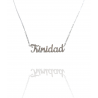 Collar con nombre de Trinidad en Acero Hipoalergénico 316l